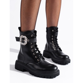 Shelovet naisten työntekijöitä kristallisoljella musta 1