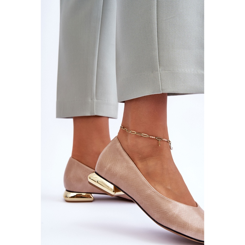 PD1 Nahkakorkokengät Beige Vaani 2