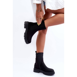 Korkeat Lämpimät Saappaat Jodhpur Boots Nubuck Black Milca musta 2