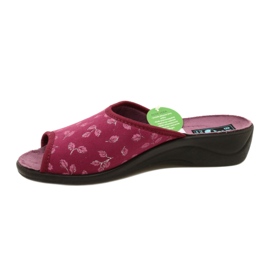 Burgundinväriset samettitossut Adanex 28271 Aloe Vera punainen 2