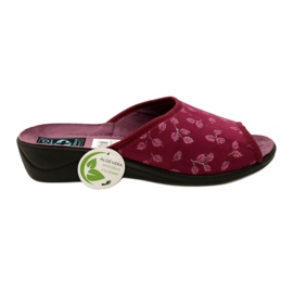Burgundinväriset samettitossut Adanex 28271 Aloe Vera punainen 5