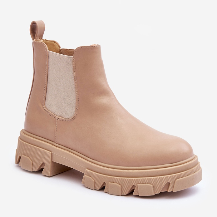 Nahkasaappaat Jodhpur Beige Alcanassa 1