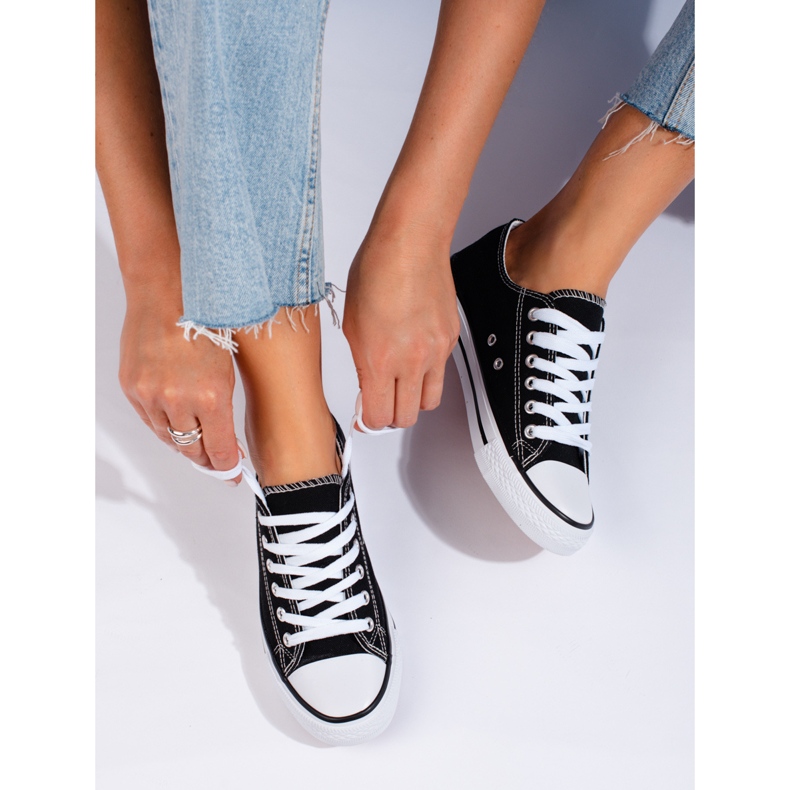 Klassiset mustat Shelovet naisten tennarit 1