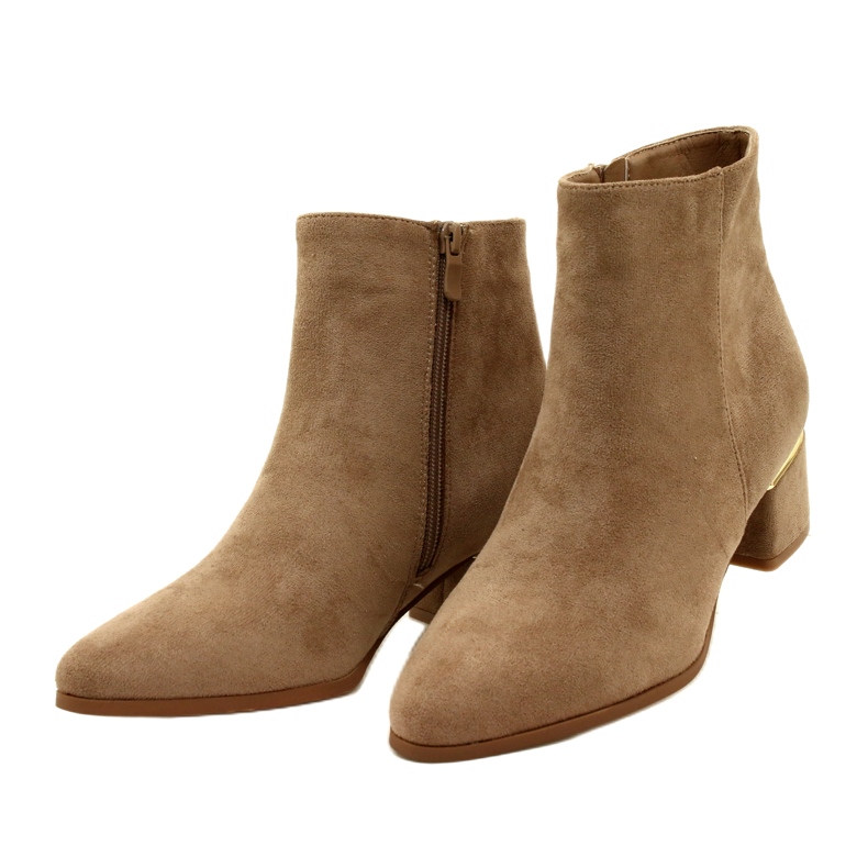 Evento Mokkasaappaat kultakoristeella, beige 23BT35-6420 2