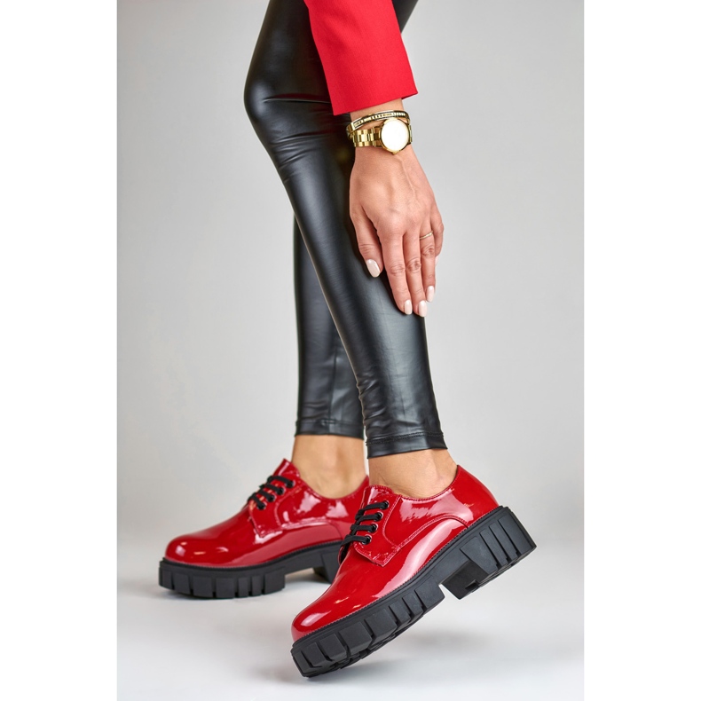 La.Fi Lakatut punaiset nauhakengät punainen 2