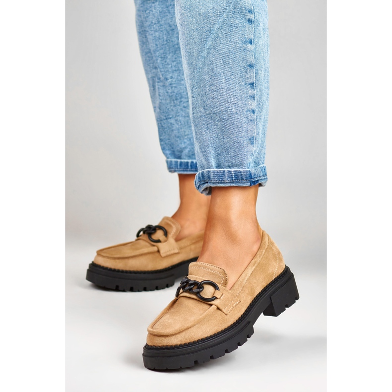 La.Fi Beiget loaferit mokkanahalla 2