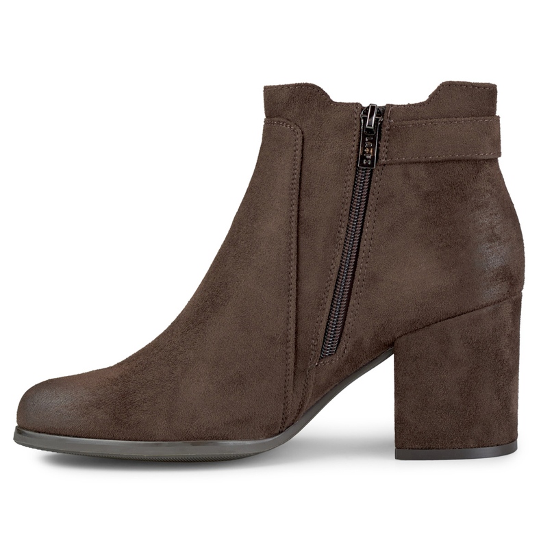 Naisten ruskeat saappaat soljella 1