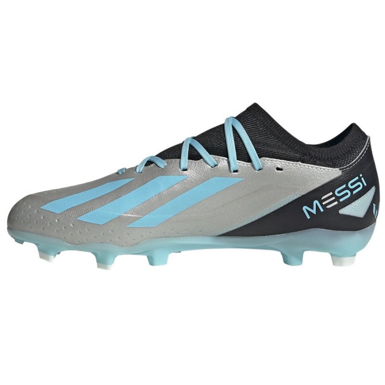 Adidas X Crazyfast Messi.3 Fg M IE4078 jalkapallokengät hopea harmaan sävyjä 1