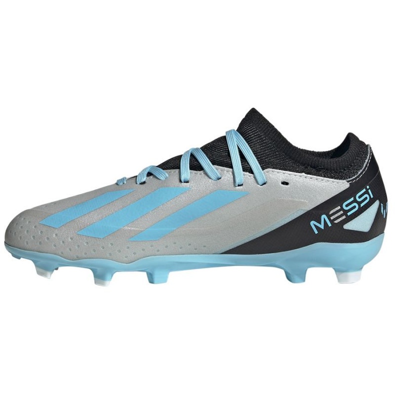 Adidas X Crazyfast Messi.3 Fg Jr IE4077 jalkapallokengät harmaa harmaan sävyjä 1