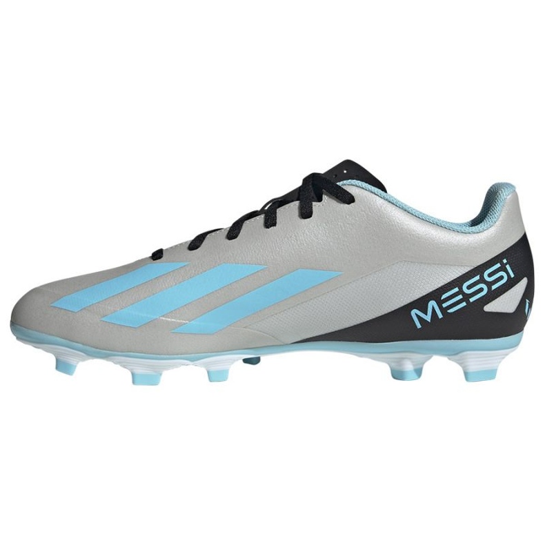 Adidas X Crazyfast Messi.4 FxG M IE4072 jalkapallokengät harmaa harmaan sävyjä 1