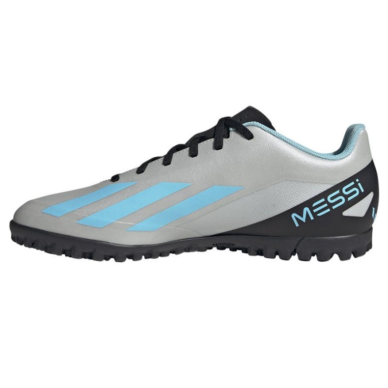 Adidas X Crazyfast Messi.4 Tf M IE4069 jalkapallokengät harmaa harmaan sävyt 1