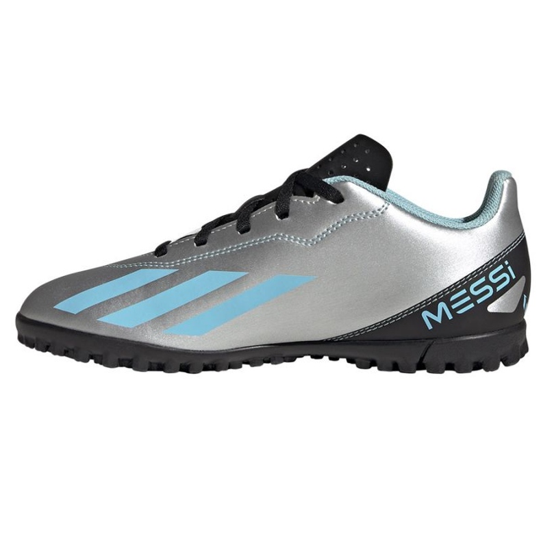 Adidas X Crazyfast Messi.4 Tf Jr IE4068 jalkapallokengät harmaa harmaan sävyjä 1