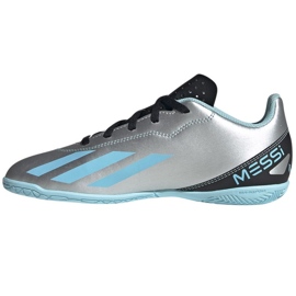 Adidas X Crazyfast Messi.4 In Jr IE4070 jalkapallokengät harmaan sävyt 1