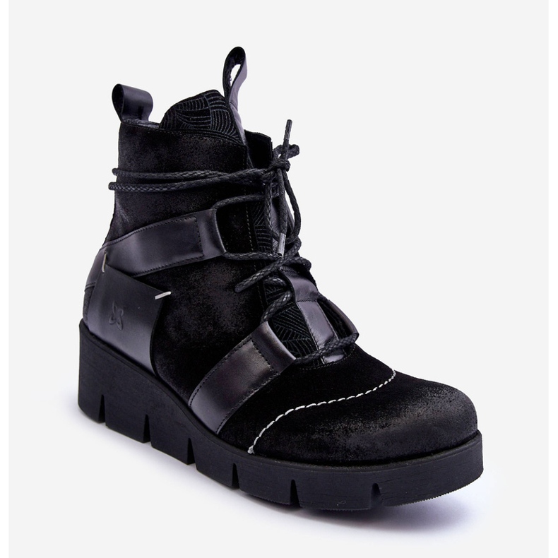 Nahkasaappaat Maciejka 06185-01 Musta 1