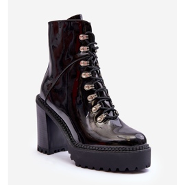 Lakatut Chunky Heel Boots Black Ikeshia musta 1