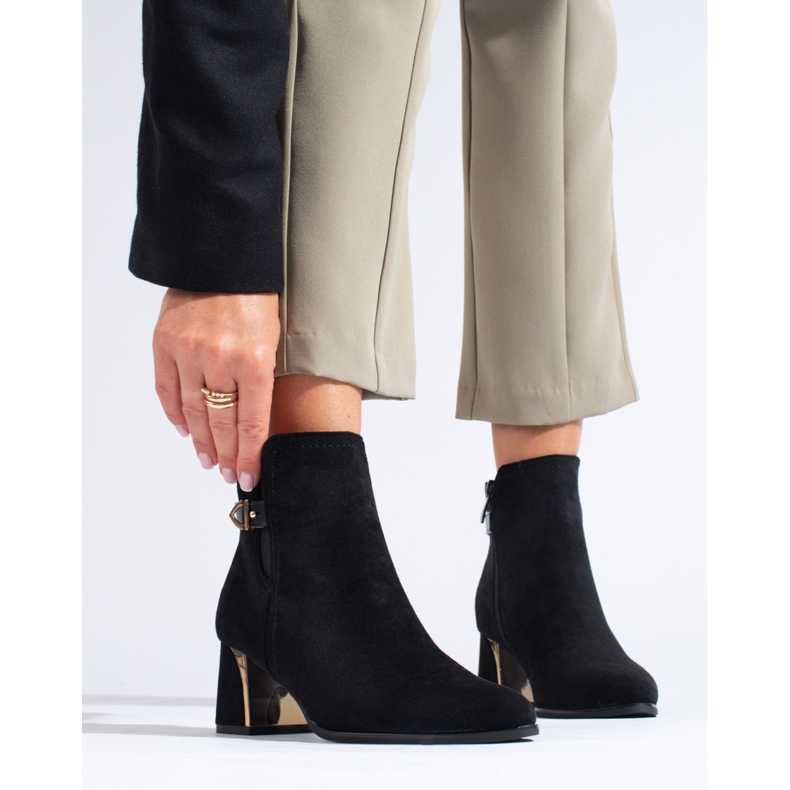 Mustat mokkanahkaiset klassiset saappaat Shelovetilta 1