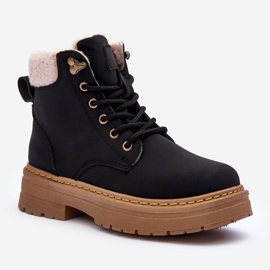 Naisten saappaat lampaannahalla Black Jette musta 1