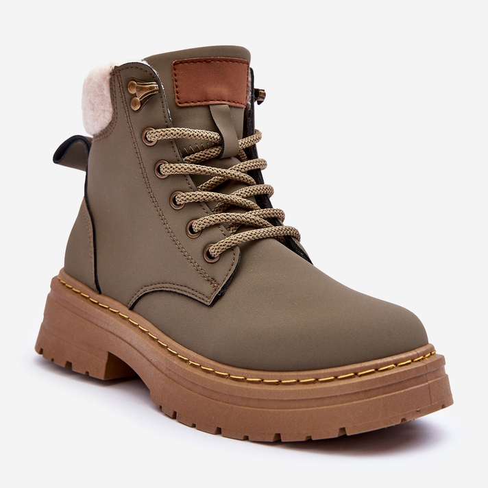 Naisten saappaat lampaannahalla Green Jette vihreä 1