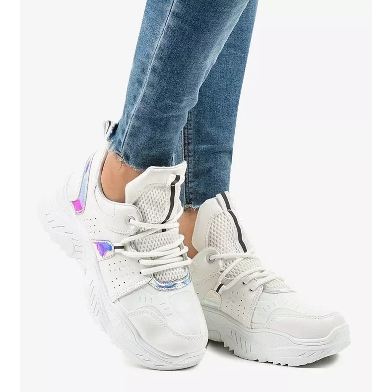 Valkoiset urheilukengät K-505 valkoinen 2