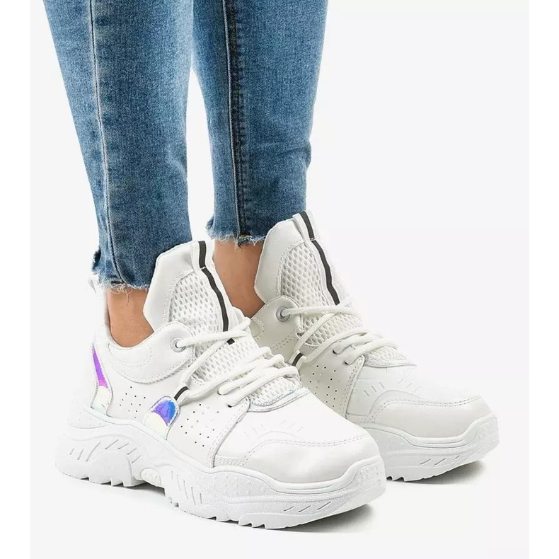 Valkoiset urheilukengät K-505 valkoinen 1