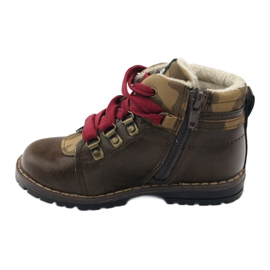 American Club Saappaat ja nilkkurit vetoketjulla 16221 ruskea 2