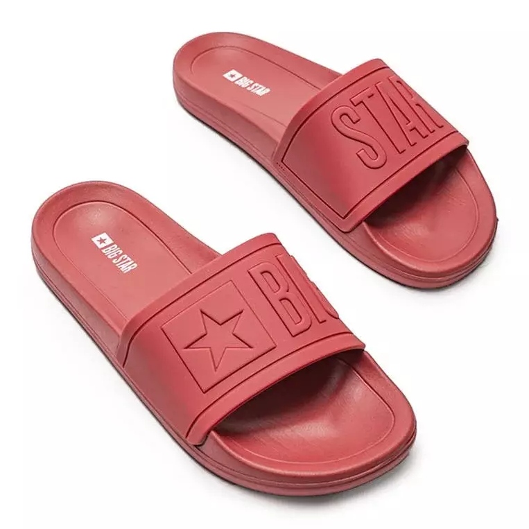 Big Star punaiset miesten Lopez -tossut punainen 1