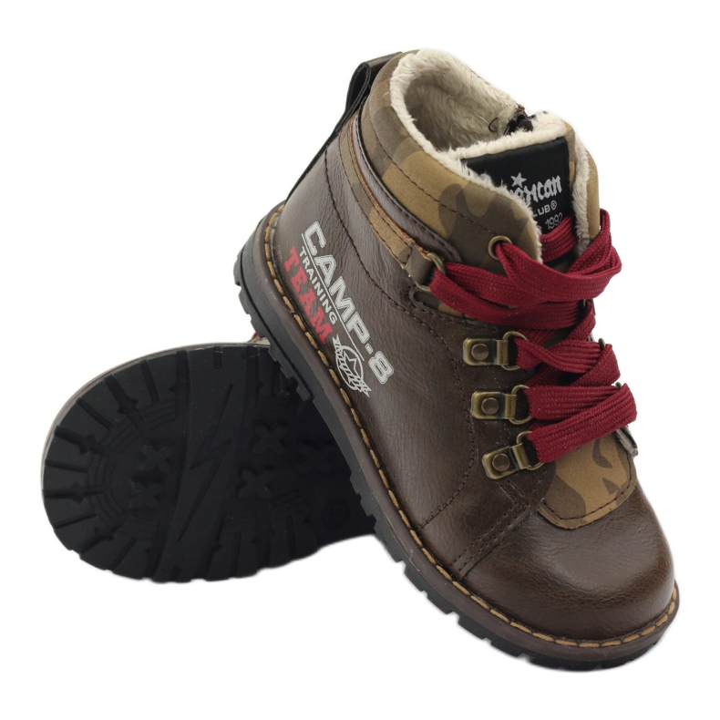 American Club Saappaat ja nilkkurit vetoketjulla 16221 ruskea 3