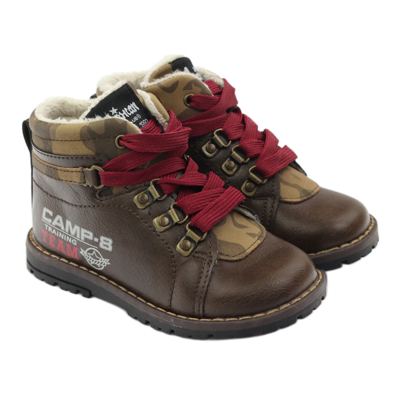 American Club Saappaat ja nilkkurit vetoketjulla 16221 ruskea 4