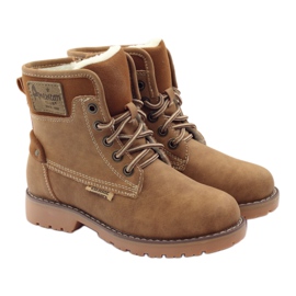 American Club Talvikengät, saappaat, tossut, amerikkalainen 1904 kameli ruskea monivärinen 4