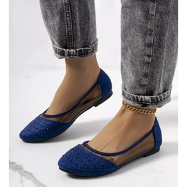 Tummansiniset puoliläpinäkyvät Marx-ballerinat laivastonsininen 1