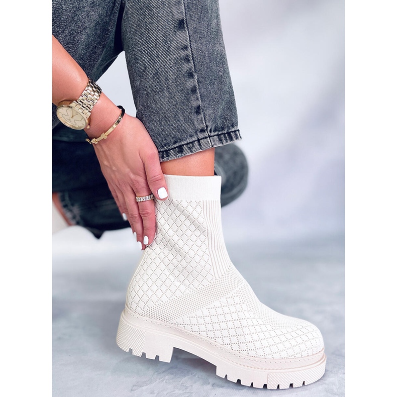 Sukkasaappaat, joissa on Rueda beige -kuvio 1