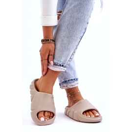 Naisten kevyet Big Star -vaahtotossut LL274593 beige 4