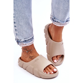 Naisten kevyet Big Star -vaahtotossut LL274593 beige 1