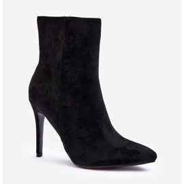 FB2 Mustat mokkanahkaiset korkokengät Eberpia 1