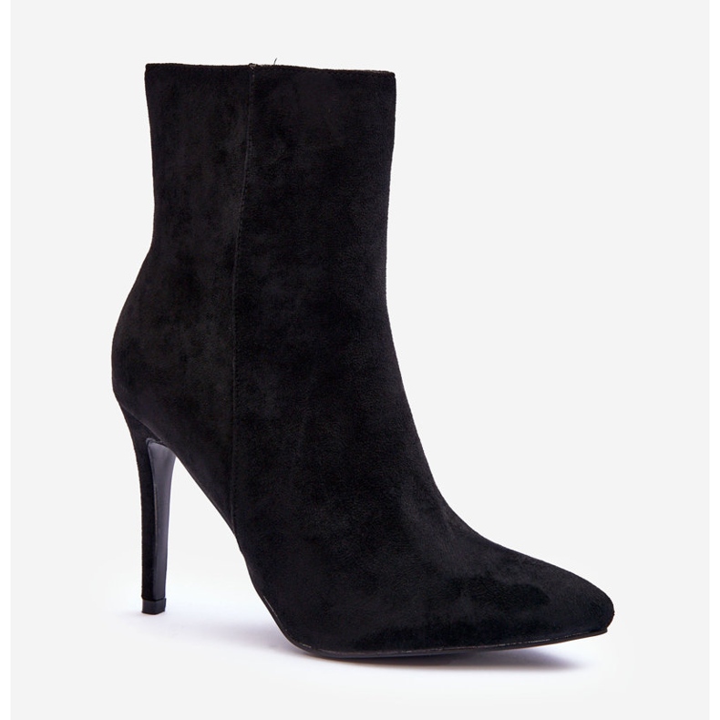 FB2 Mustat mokkanahkaiset korkokengät Eberpia 1