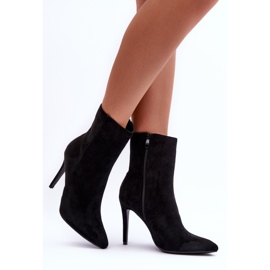 FB2 Mustat mokkanahkaiset korkokengät Eberpia 2