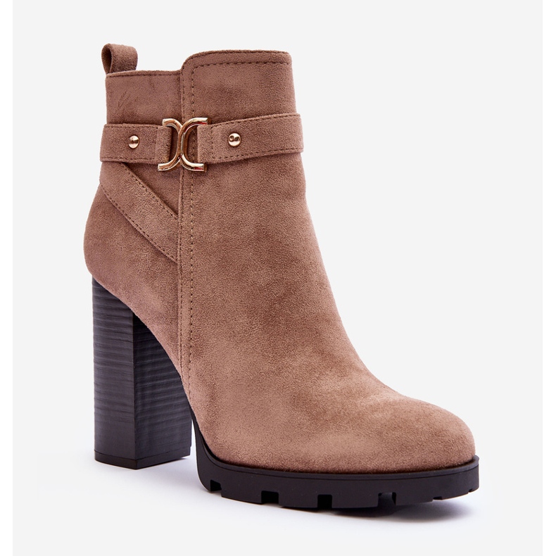 FB2 Liani Suede korkokengät beige 1