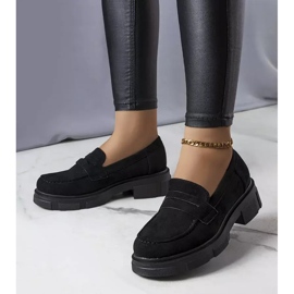 PA1 Mustat ekologiset mokkanahka kengät merkiltä Alacoque 1