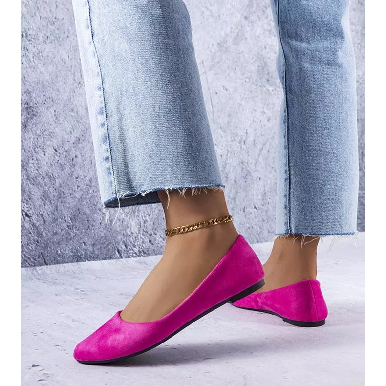 Donatienin vaaleanpunaiset eko-mokkanahkaballerinat vaaleanpunainen 1