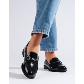 Tyylikkäät lakatut naisten kengät Shelovet musta 1