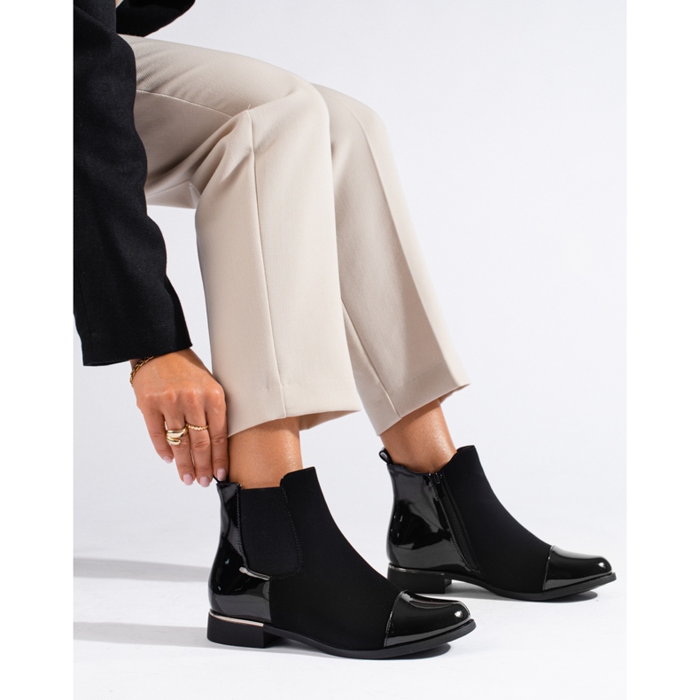 Naisten mustat Shelovet-saappaat 1