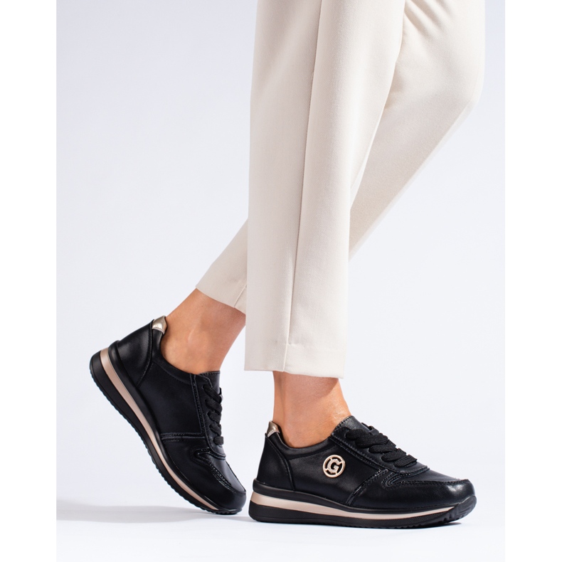 Shelovet mustat nahkaiset tennarit 1