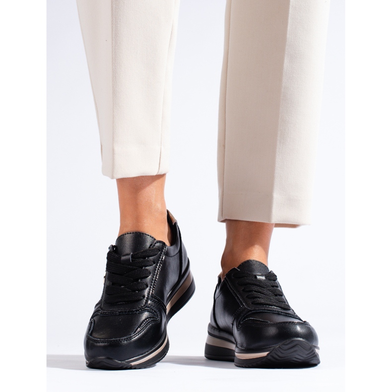 Shelovet mustat nahkaiset tennarit 2