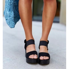 Romanin mustat kiila sandaalit 1