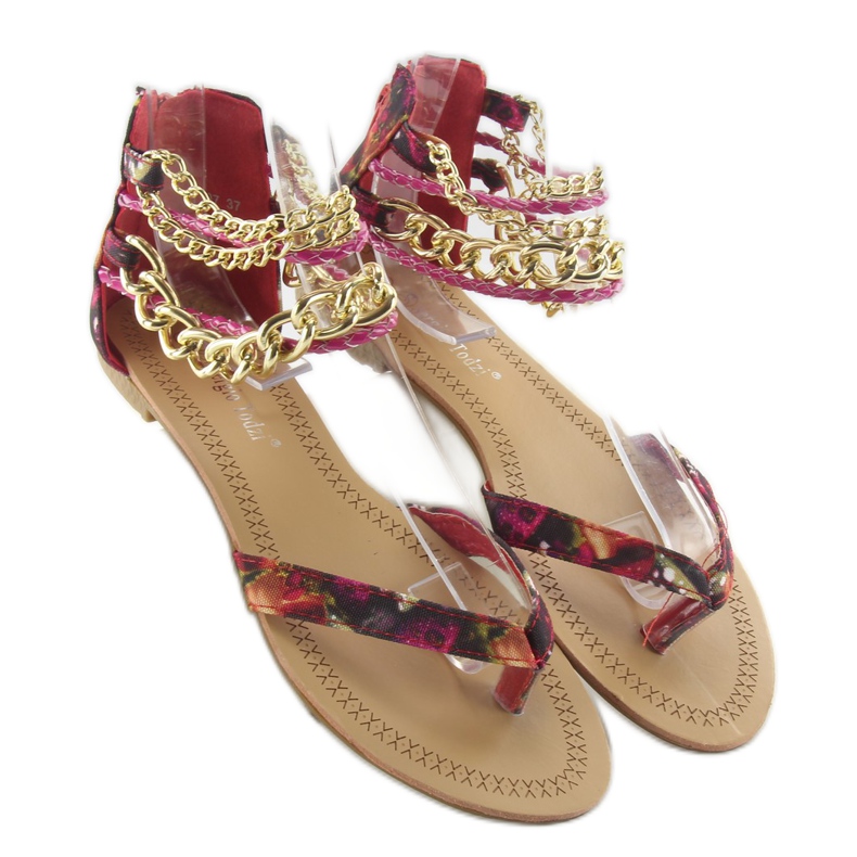 Varvastossut L797 punainen 1