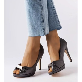 Parén harmaat peep toe korkokengät 1