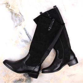 Naisten saappaat eristetty musta Jezzi ASA198-22 1