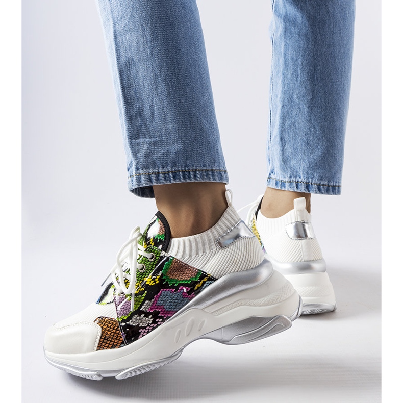 Filiberton valkoiset tennarit, joissa on eläinaksentti valkoinen 1