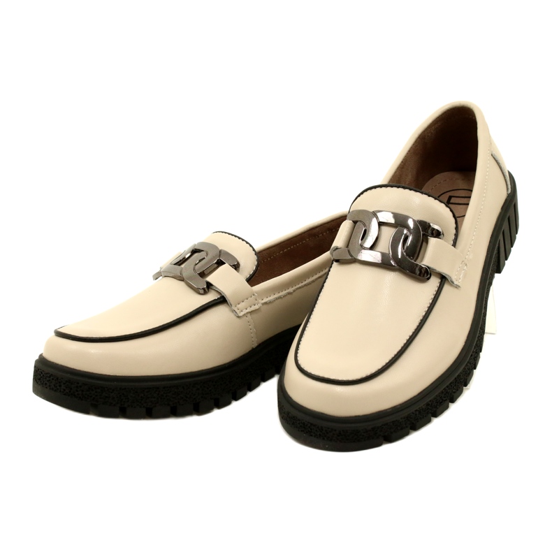 Tyylikkäät nahkaiset naisten kengät Filippo DP4728/23 BE beige 2