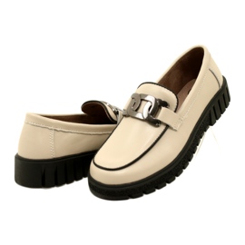 Tyylikkäät nahkaiset naisten kengät Filippo DP4728/23 BE beige 3